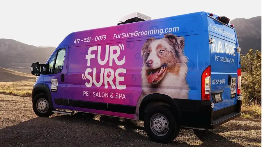 Fur Sure mobile grooming van